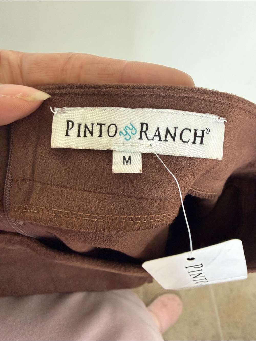 Pinto Ranch Chocolate Brown Suede Fringe Maxi Skirt - Picture 8 of 10